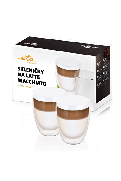 ETA Set of 2 latte macchiato glasses 4181 93020, 350 ml, double-walled borosilicate glass
