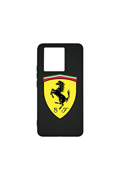 bestcase Husă premium din silicon pentru Xiaomi 13T / 13T Pro, logo Ferrari, ...