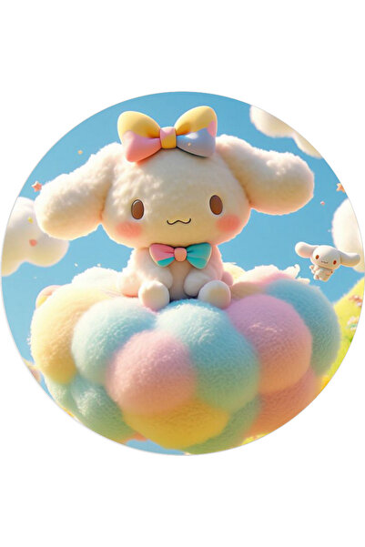 BatıDoğu Yenilebilir Yuvarlak Pasta Resim Baskısı 20 cm Şekerli Kağıt Cinnamo...