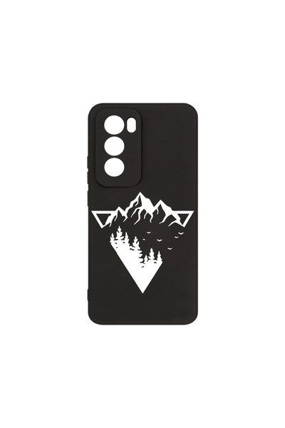 bestcase Husă premium din silicon pentru Oppo Reno12 Pro, Camping Forest, PB ...