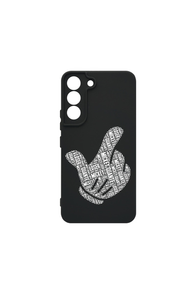 bestcase Carcasă premium din silicon pentru Samsung Galaxy S22, model caligra...
