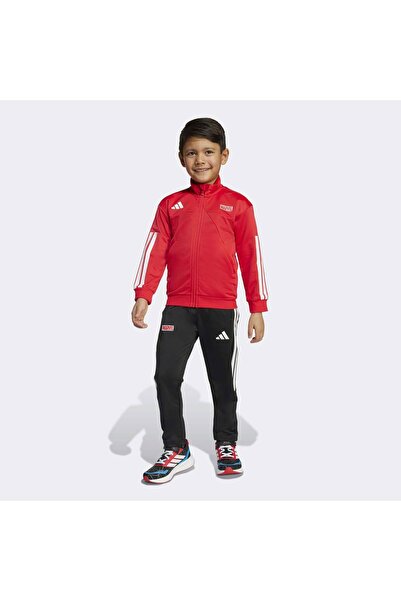 adidas LK MRVL SM TS Çocuk Kırmızı Eşofman Takımı JM0809
