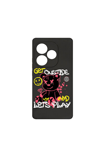 bestcase Husă premium din silicon pentru Realme GT 6, Teddy Bear Lets Play, P...
