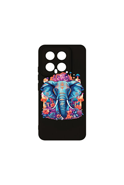 bestcase Husă premium din silicon pentru Xiaomi 14, Dream Colors - Elephant, ...
