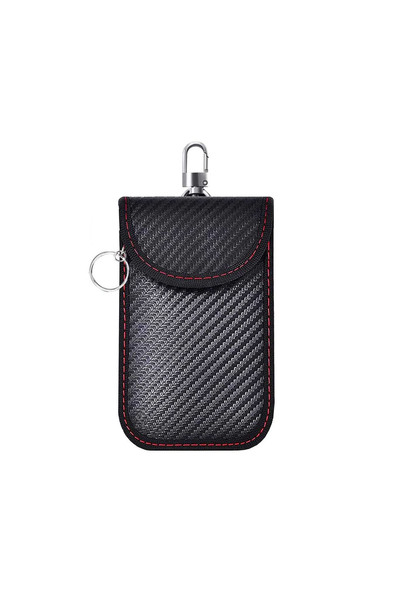 zola Anti-theft protective case for keys and cards, RFID signal, carabiner, velcro closure, 13.5x8