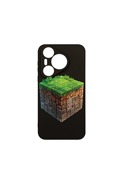 bestcase Husă premium din silicon pentru Huawei Pura 70 Pro, Minecraft World,...