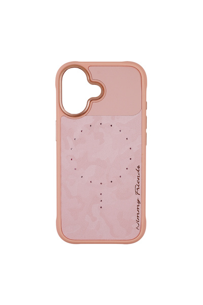 Nimmy iPhone 17 Uyumlu MagSafe Özellikli Keten Kumaş Taş Detaylı Magnetic Fas...