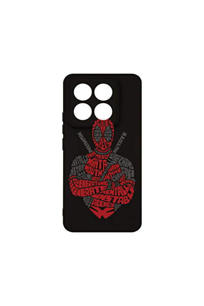 bestcase Husă premium din silicon pentru Xiaomi 14 Pro, Calligraphy Dead Red, PB 1520