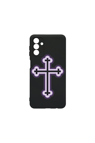 bestcase Θήκη σιλικόνης Premium για Samsung Galaxy A14 5G, Μωβ Σταυρός, PB 1789