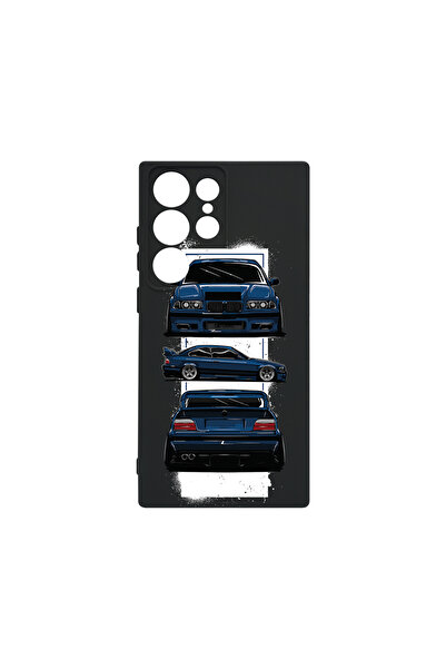bestcase Husă premium din silicon pentru Samsung Galaxy S23 Ultra, BMW E36, P...