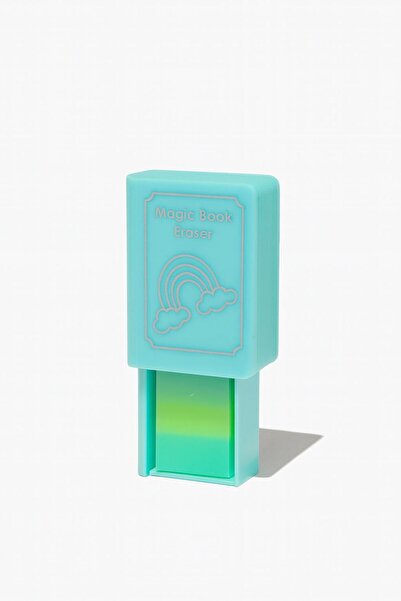 nukoo ممحاة سحرية - ممحاة فيروزية على شكل كتاب مع تأثيرات سحرية مفاجئة