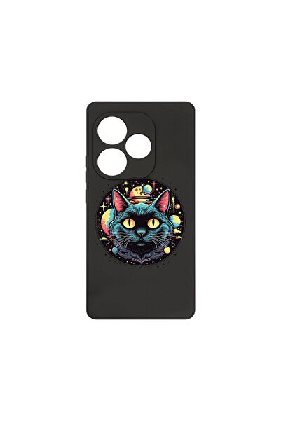 bestcase Husă premium din silicon pentru Realme GT 6, Mystic Black Cat, PB 1506