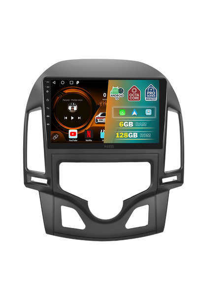 MaxTech Navigatie Hyundai I30 (2007-2012) AC AUTOMAT dedicata, 6 GB Ram 128 GB Rom OctaCore, Carplay