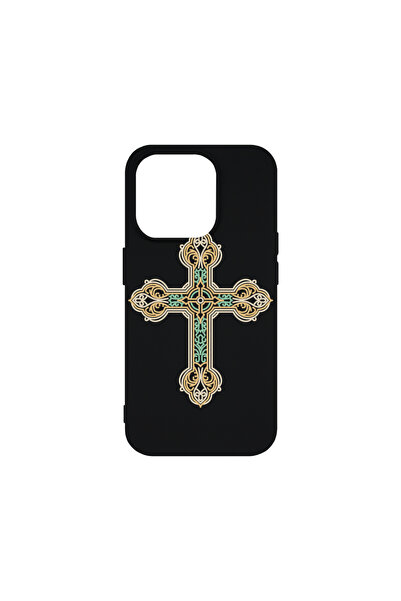 bestcase Carcasă premium din silicon pentru Apple iPhone 15 Pro, model Cross,...