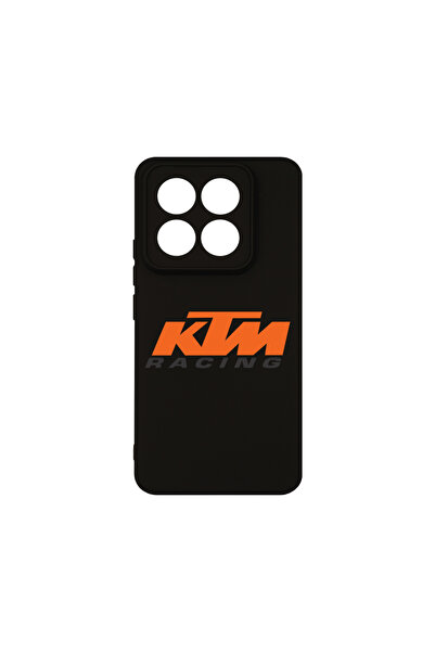 bestcase Husă premium din silicon pentru Xiaomi 14 Pro, logo KTM Racing, PB 1735