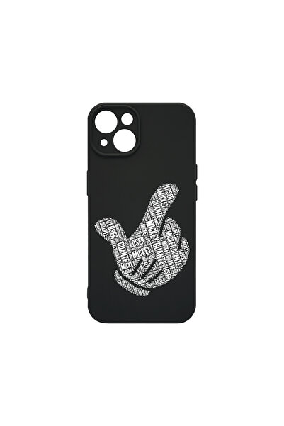 bestcase Carcasă premium din silicon pentru Apple iPhone 13 Mini, model calig...