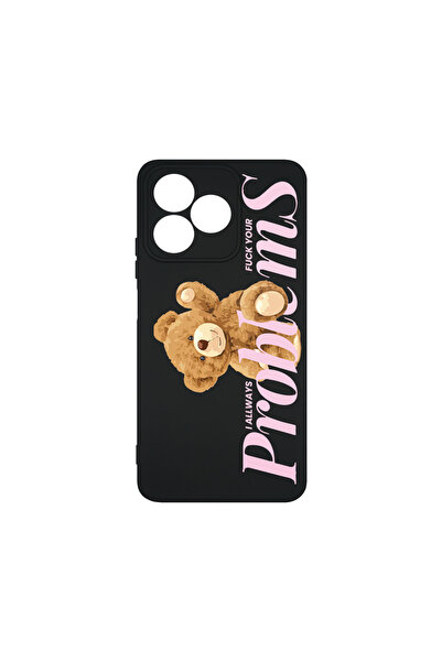bestcase Husă premium din silicon pentru Xiaomi Redmi 13, Teddy Bear - Proble...