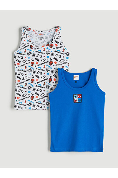 LC Waikiki Peak New Season Crew Neck Spider-Man Printed Boys' Tank Top 2-Pack