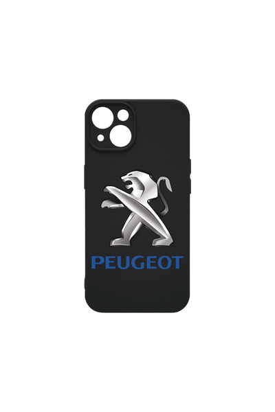 bestcase Husă premium din silicon pentru Apple iPhone 13 Mini, logo Peugeot, ...