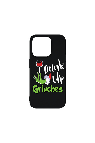bestcase Силиконов калъф Premium за Apple iPhone 15 Pro, Grinches - Drink Up,...