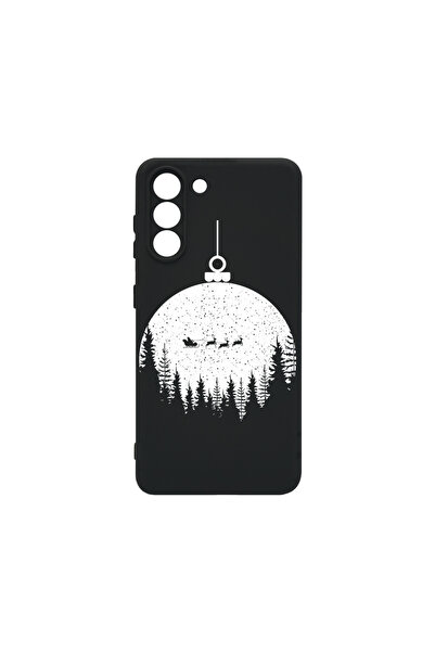bestcase Carcasă premium din silicon pentru Samsung Galaxy S21, Glob de Crăci...