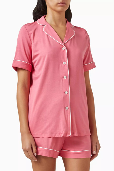 Derek Rose Lara 8 Modal Blend Shorts Pajama Set with Natural Temperature Bala...