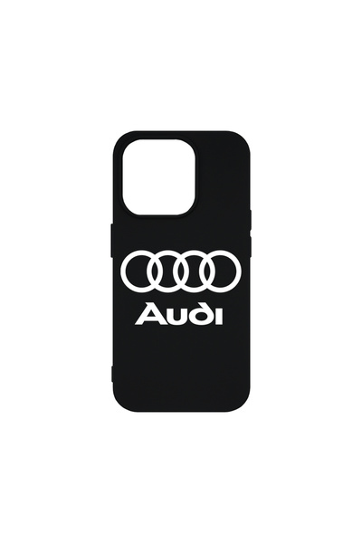 bestcase Husă premium din silicon pentru Apple iPhone 15 Pro, logo Audi, PB 1754