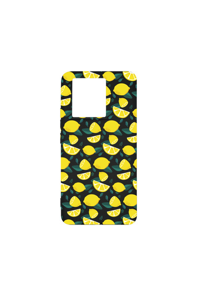 bestcase Премиум силиконов калъф за Xiaomi 13T / 13T Pro, лимонов мотив, PB 1436