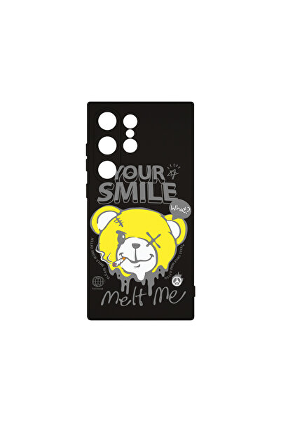 bestcase Husă premium din silicon pentru Samsung Galaxy S24 Ultra, Teddy Bear...