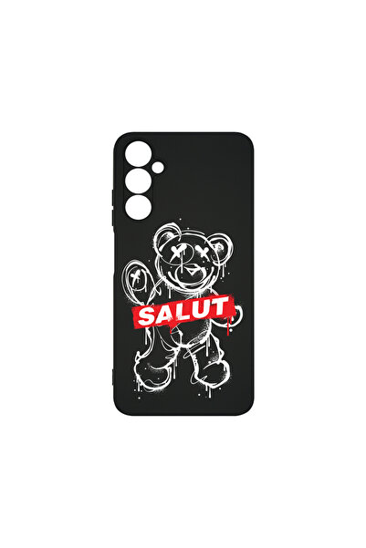 bestcase Husă premium din silicon pentru Samsung Galaxy M34, Teddy Bear Salut...