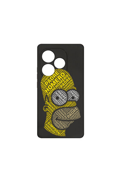 bestcase Carcasă premium din silicon pentru Realme GT 6, caligrafie Homer Sim...