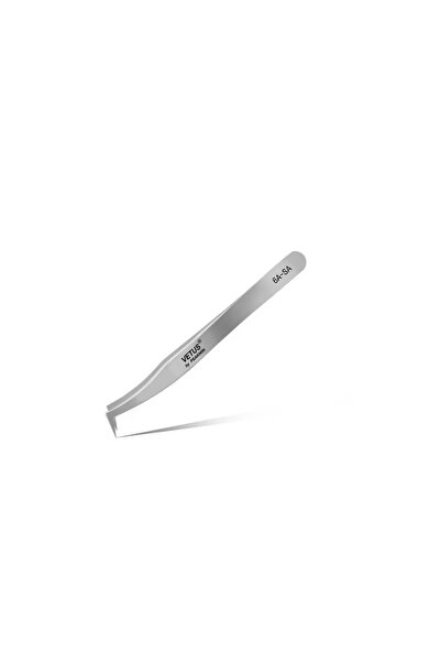 Lalvolin İpek Kirpik Cımbızı Profesyonel Küt Burun Paslanmaz Çelik VETUS