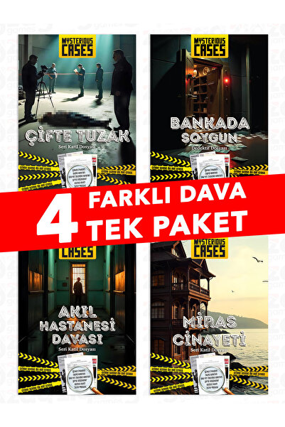 mysterious cases Detective Case Solving Game | 4 Different Cases | Single Package | Murder Investigation and Case Resolution Game