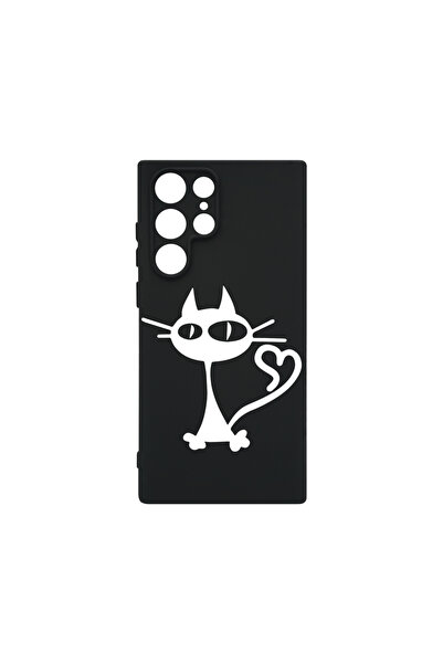 bestcase Carcasă premium din silicon pentru Samsung Galaxy S22 Ultra, Cat, PB...