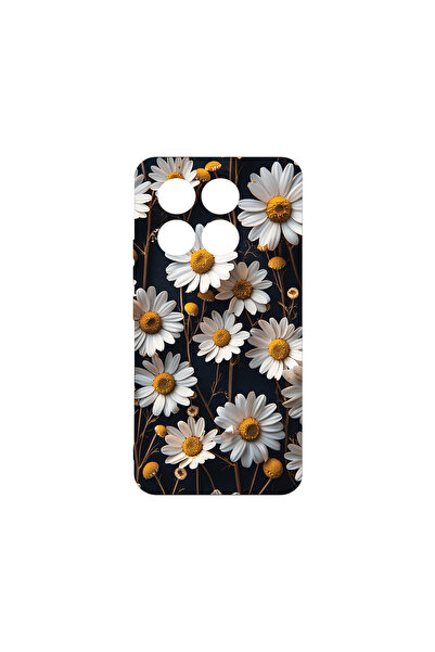bestcase Husă premium din silicon pentru Xiaomi 14 Pro, model 3D Daisy, PB 1439
