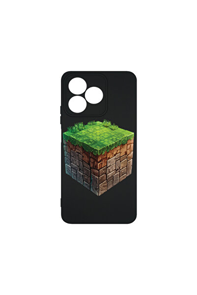 bestcase Carcasă premium din silicon pentru Xiaomi Redmi 13, Minecraft World,...