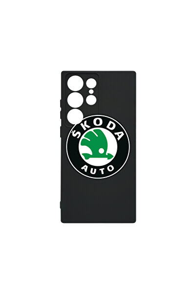 bestcase Husă premium din silicon pentru Samsung Galaxy S23 Ultra, logo Skoda...