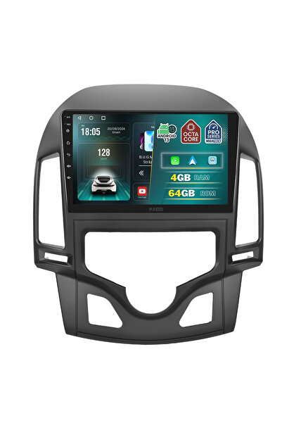 MaxTech Navigatie Hyundai I30 (2007-2012) AC AUTOMAT dedicata, 4 GB Ram 64 GB Rom OctaCore, Carplay