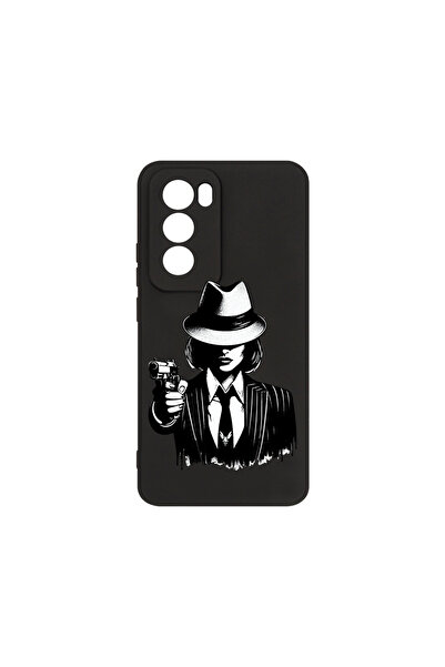 bestcase Husă premium din silicon pentru Oppo Reno12 Pro, Gangster Woman, PB ...