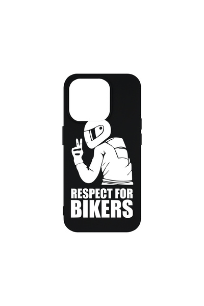 bestcase Carcasă premium din silicon pentru Apple iPhone 15 Pro, Respect For ...