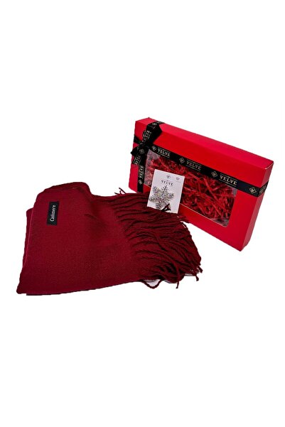 velve Γυναικείο Πακέτο Secret, Μακρύ Κασκόλ Belladona με Κρόσσια και Καρφίτσα...