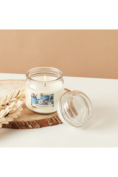 Lifestyle Fresh Cotton Scented Jar Candle - 280 gms