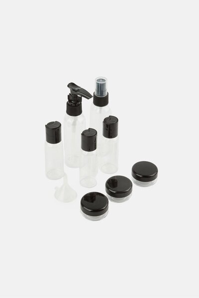 Kensie 11 Pcs Portable And Refillable Travel Bottle Set, Multicolor