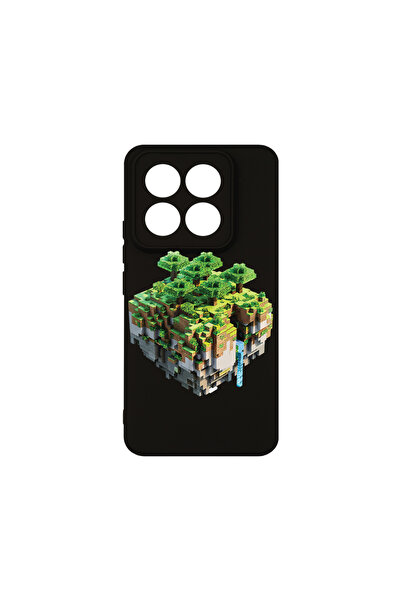 bestcase Премиум силиконов калъф за Xiaomi 14 Pro, Minecraft, PB 1679