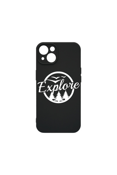 bestcase Husă premium din silicon pentru Apple iPhone 14, Lets get Explore, P...