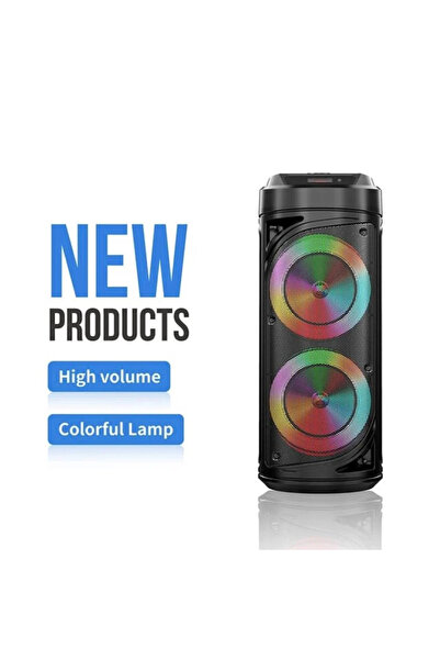 Primo Plus Zqs6212 3000mah Battery Speaker With Led Light And Wired Microphone