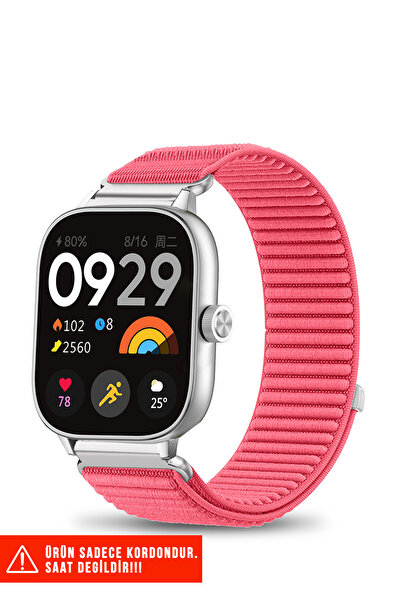 Nezih Case Xiaomi Redmi Watch 4 / 5 / 6 / Band 8 Pro / Uyumlu Hasır Örgü Spor...