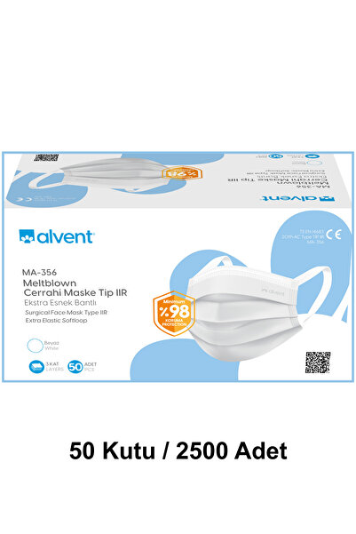 ALVENT Meltblown Maske 2500 Adet MA-356 - Yeni Nesil 50x50