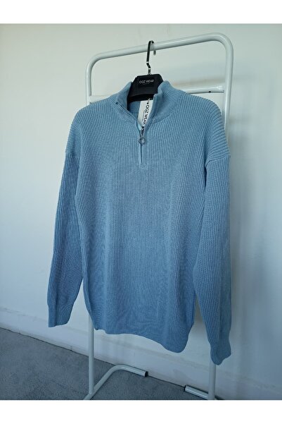 Scornic Ogzwear Selanik Örme Premium Yarım Femuar Detaylı Erkek Triko Kazak