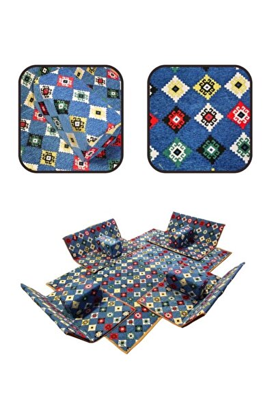 smart home Premium 9-Piece Arabic Floor Seating (4 Seats + 4 Armrests + Base, 300×200 cm)